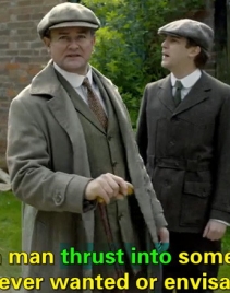 英语常见习语表达：Thrust into sth