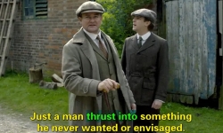 英语常见习语表达：Thrust into sth