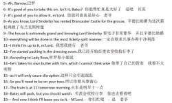 英剧《唐顿庄园》1-6季中英对照剧本字幕