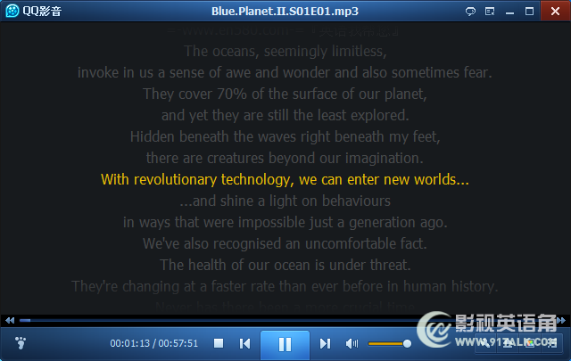 Blue.Planet.II-MP3与LRC同步播放截图.png