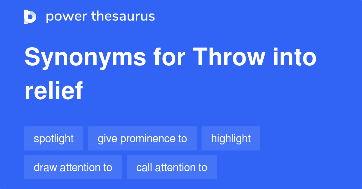 Throw into relief