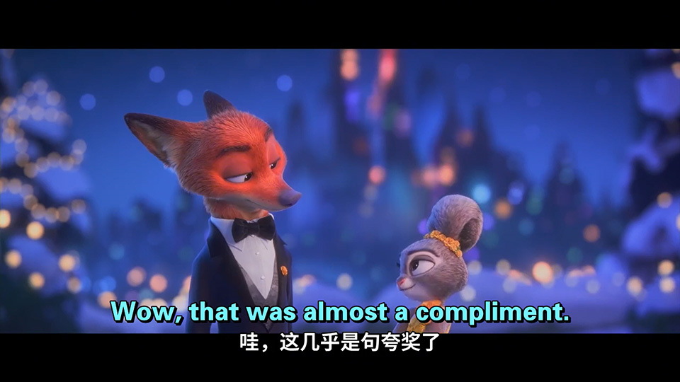 电影《疯狂动物城2》特效字幕